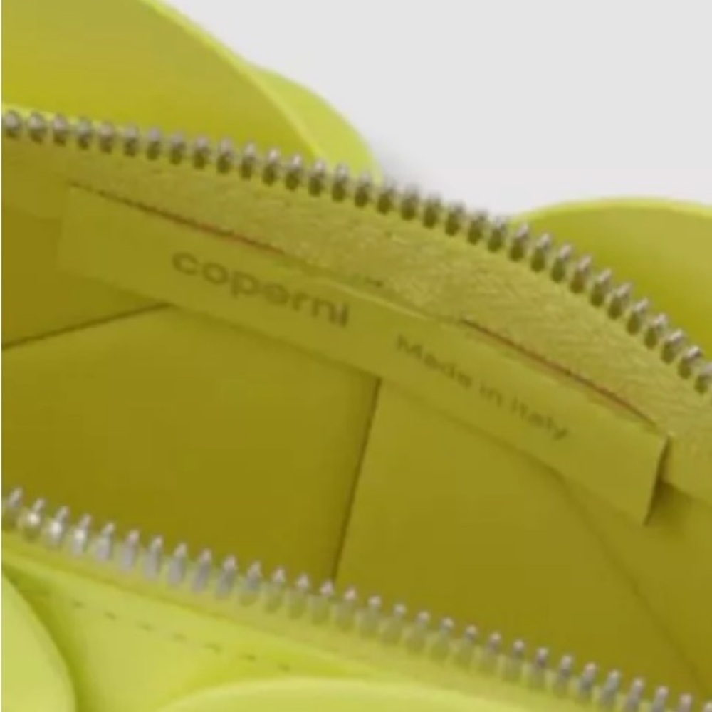 Coperni Yellow Origami Leather Shoulder Bag NWT - Picture 5 of 9